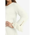 thumbnail image 4 of Jessica London Women's Plus Size Lace Cuff Pullover, 4 of 6