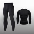 thumbnail image 4 of Blekii Men's Compression Workout Set, Tight Fit Running Tights & Top, Performance Moisture Wicking Sportswear, Gym Fitness Training Outfit, Speed Dry Exercise Gear, Enhanced Workout, 4 of 6