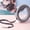 Black, variant on One 2.5-meter Retractable Leash with a Circular Ring, One-click Lock, and Free Adjustable Length. A Hand-loop Style Lead Suitable for Taking Small Dogs for Walks