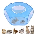 thumbnail image 1 of Greeniant Cerca plegable para juegos de mascotas pequeñas, corralito para mascotas con cubierta, tienda de campaña para ejercicios de animales pequeños Suministros para perros Azul Greeniant PT001544-01, 1 of 1