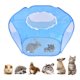 thumbnail image 1 of Greeniant Cerca plegable para juegos de mascotas pequeñas, corralito para mascotas con cubierta, tienda de campaña para ejercicios de animales pequeños Suministros para perros Azul Greeniant PT001544-01, 1 of 1