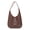 Coffee Brown, variant on Soft Pebbled PU Hobo Shoulder Bag, Large Capacity Casual Tote Purse for Women, Coffee Brown