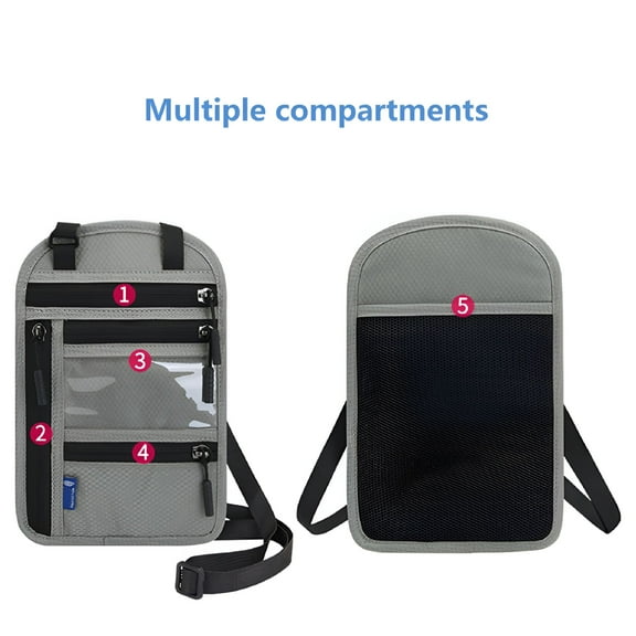 GASTROPOD 2026 New Badge Holder with Zipper Id Badge Card Holder Wallet with Neck Lanyard Strap Clear Id Window Pockets for Offices School Outdoors