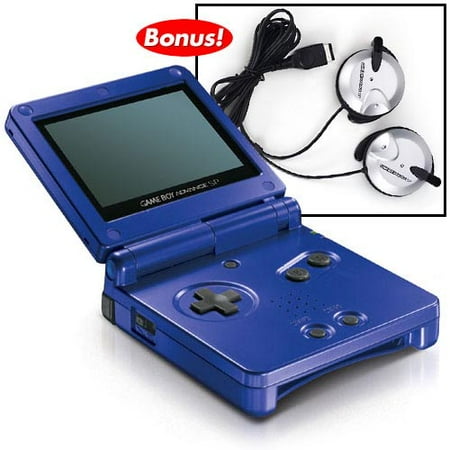 Game Boy Advance SP with Bonus Headphones, Cobalt