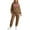 Coffee, variant on Womens 2 Piece Outfits - Long Sleeve Hoodie With Jogger Pants Set Womens Matching Sets Fall Women'S Clothing Sets