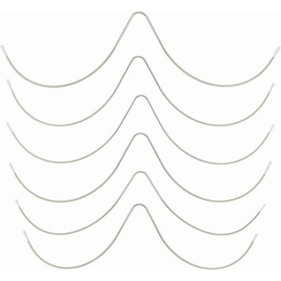 6 Pcs Bra Under Wires W Shape Bra Underwire Sturdy Steel Bra Separators W Heavy Gauge Sturdy Wire Replacement Bra Underwire Repair Underwear Accessories for Women Ladies Brown