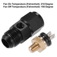 thumbnail image 4 of Unique Bargains 1 Set Auto Engine Temperature Cooling Fan Switch Thread-On AN Fitting Adapter 10AN 210'F On-195'F Off, 4 of 6