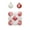 B, variant on EazyTech Hand-Painted Snowflake Christmas Ball Ornaments Set of 9 - 2.4" Holiday Tree Pendants Decorations for Festive Scene Props
