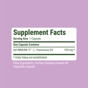 Stellar Biotics - del-IMMUNE V® DEFENSE 100mg - All-Natural Advanced Immune Support (+) - Immediate High Potency Immune System Care - Metabiotic Treatment, Next-Gen Probiotic Therapy (60 Capsules)