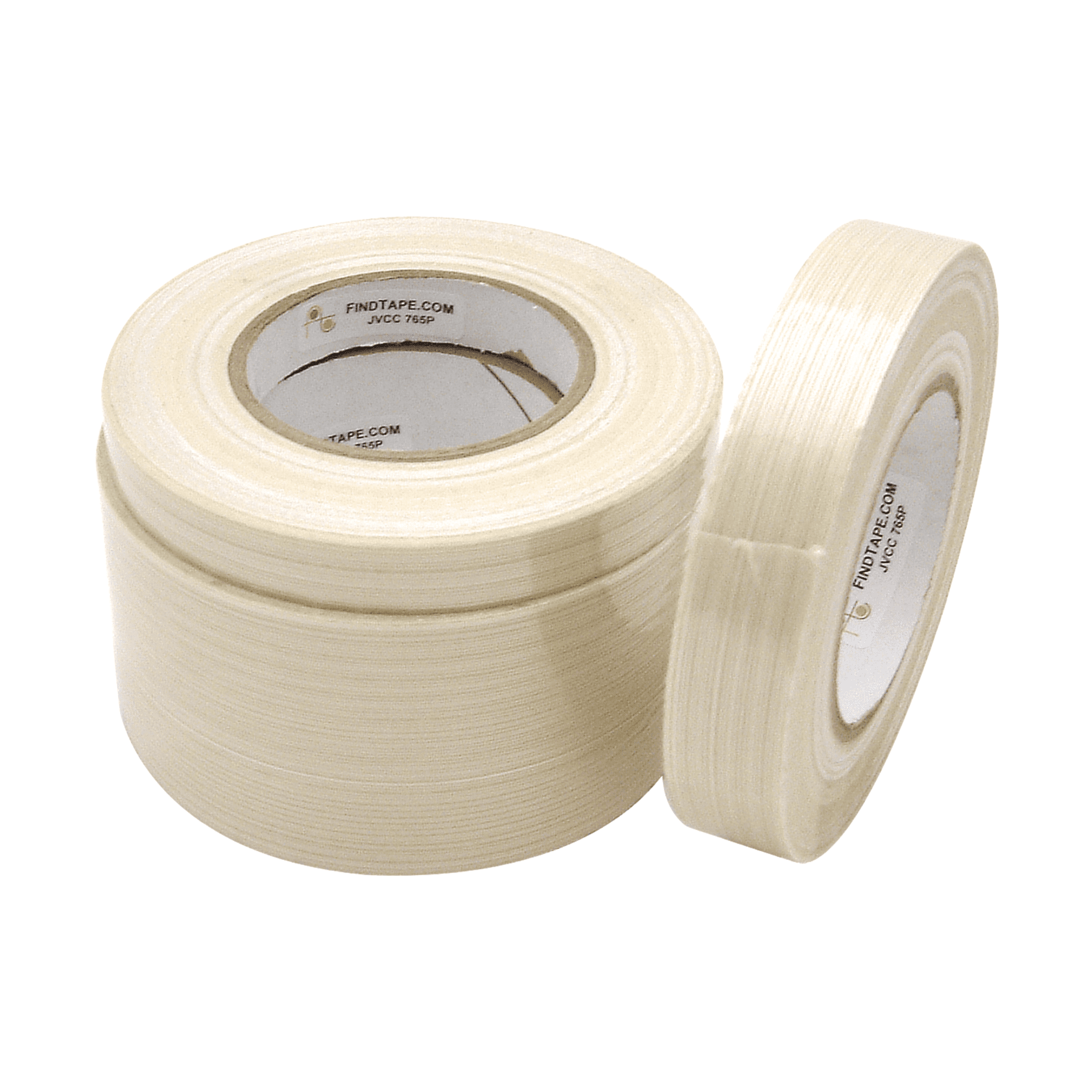 JVCC Premium Grade Filament Strapping Tape [Polyester] (765P): 1-1/2 in. x 60 yds. (Natural)