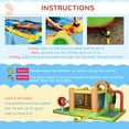 thumbnail image 5 of Outsunny 7-in-1 Inflatable Water Slide, Kids Castle Bounce House Includes Slide, trampoline, Pool, Water Cannon, Ball-target, Boxing Post, Tunnel with Carry Bag, Repair Patches, 750W Air Blower, 5 of 9