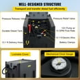 thumbnail image 4 of VEVOR Portable Diesel Tank, 116 Gallon Capacity, Diesel Fuel Tank with 12V Electric Transfer Pump, Polyethylene Diesel Transfer Tank for Easy Fuel Transportation, Black, 4 of 9