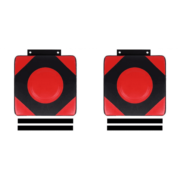 Peggybuy Boxing Mats PU Leather Square Wall Target for Martial Arts Karate (Red)