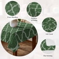 thumbnail image 5 of Dark Green Moroccan Table Cloth Waterproof Tablecloths, Middle Century Quatrefoil Plaid Art Tablecloth Dining Table Cover for Kitchen Party Tabletop Outdoor, Rectangle Tablecloth 60x84 Inch, 5 of 9