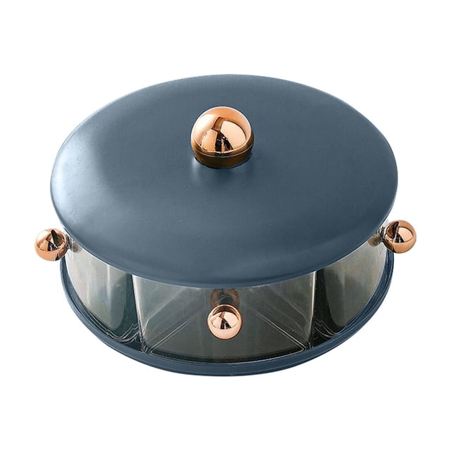 Tumotour Rotating Combination Box PET Material Kitchen Box Five Compartment Seasoning Storage Box