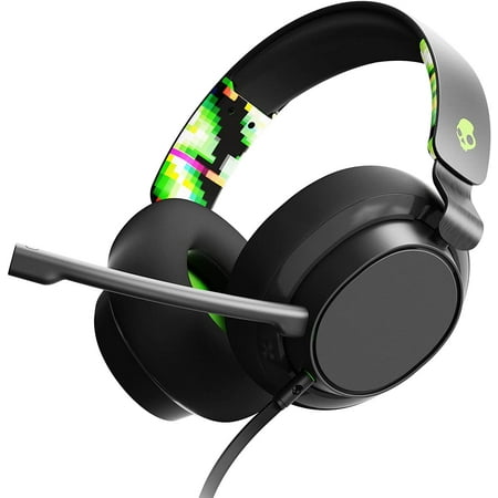 Skullcandy SLYR Wired Over-Ear Gaming Mic/Gaming with Playstation Mobile PC/Kids or Adult - Green