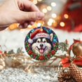 thumbnail image 4 of Alaskan Malamute Ornament for Xmas 2025, Personalized Alaskan Malamute Dog Stained Glass Style Ornaments, Alaskan Malamute Wearing Christmas Hat Ornament, Gift for Alaskan Malamute Lover Dad Mom, 4 of 7