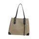 thumbnail image 4 of Bolso de mano sencillo con compartimentos, bolso de hombro para exteriores, viajes y oficina. Caqui, 4 of 8