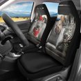 thumbnail image 2 of XYZCANDO Vehicle Seat Protector Zebra Driving Winter Print 2 Pack Car Seat Covers Waterproof Truck Auto Van Premium Anti-Slip Car Front Seat Covers, 2 of 10