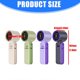 thumbnail image 3 of USB Rechargeable Mini Fan Portable Handheld Fan with 100 Speed Setting Quiet Operation for Travel Office and Home Use White, 3 of 4