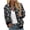 Black, variant on Pisexur Womens Jacket Windbreaker Jacket Trench Coats Fall Jackets Women's Casual Fashion Printed Pocket Zippered Coat