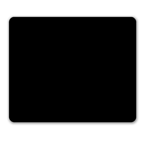SHBIV Medium Mouse Pad with Non-Slip Rubber Base, 9.4 × 7.9 Inches, Smooth Cloth Surface, Stitched Edges, Portable Mouse Mat Black