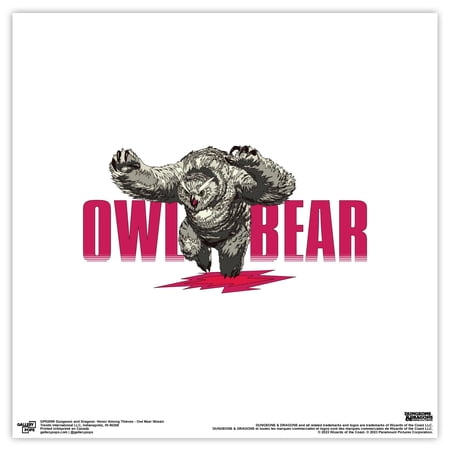 Gallery Pops Dungeons & Dragons: Honor Among Thieves - Owl Bear Mosaic Wall Art, Unframed Version, 12" x 12"