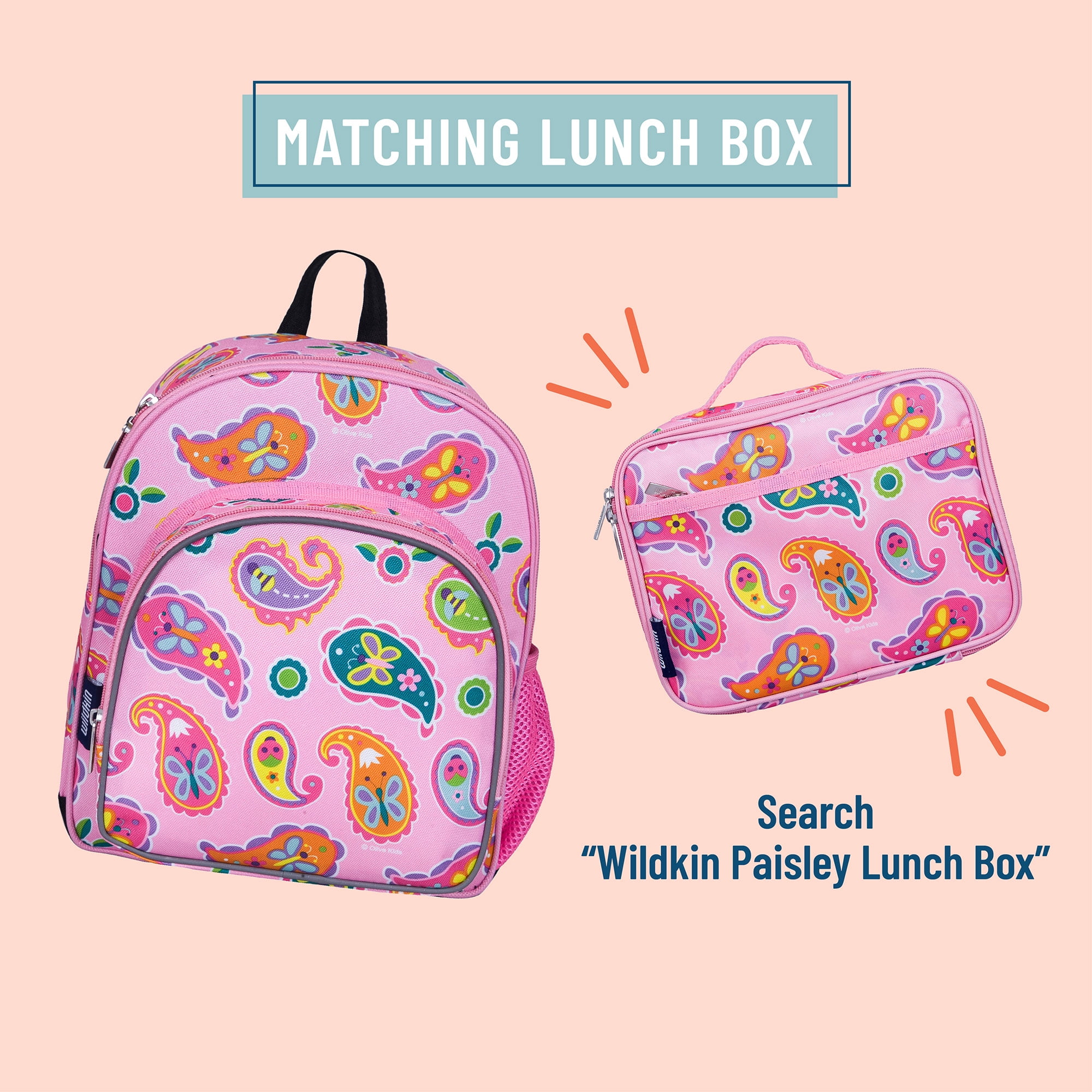 Wildkin Lunch Box - Olive Kids Paisley