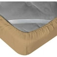 thumbnail image 3 of DNG Creations 3-Piece Fitted Sheet Set 8-Inch Deep Pocket (Solid Taupe - Twin), 3 of 4