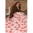 thumbnail image 5 of Yibo Strawberry Cartoon Blanket Flannel Soft and Comfortable Anti-static Bed Sofa Blanket, 5 of 7