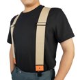 thumbnail image 6 of MELOTOUGH Men Suspenders With 2 inch Elastic Fully Adjustable X Shape Industrial Strength Heavy Duty Suspenders For Men  Khaki, 6 of 7