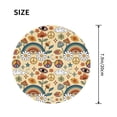 thumbnail image 3 of Disketp 70s Hippie Style Small Mouse Pad 7.9x7.9 Inches,Washable Round Mousepad For Office Laptop Computer,Non-Slip Rubber Base Mouse Pads For Wireless Mouse, 3 of 9