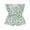 Vert, variante sur FOCUSNORM Combinaison d'Été pour Bébé Fille 9 m 12 m 18 m 2 T 3 T 4 T Tout-Petit à Volants Sans Manches Col Rond Imprimé Floral Combishort Ceinturé Short Combinaison pour Tout-Petit
