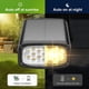thumbnail image 2 of Foco solar 2 en 1 para exteriores, 3 modos de iluminación con brillo ajustable, resistente al agua IP65, para jardín, camino y patio, 2 of 6
