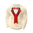 thumbnail image 2 of Amzcrzy - Sudadera Para Hombre, Ropa Deportiva Para El Hogar, Pijamas, Moda Holgada, Informal, Con Estampado De Corazón, Camiseta Deportiva, Color Caqui, L, 2 of 5