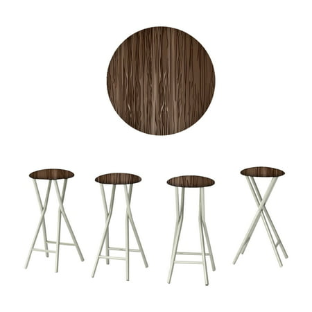 Best of Times Textured Wood Outdoor Bar Stools - Set of