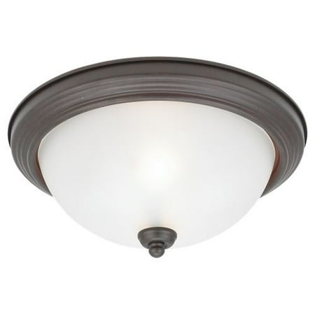 Leather Fluorescent Flush - Sea Gull Lighting 79364BLE Ceiling Flush Mount 2 Light Energy Star Flush Mount C