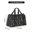 thumbnail image 3 of Disketp Retro Skeleton Dancing On Halloween Party Bolsa de Viaje Tipo Duffle, Bolso de Mano para Fin de Semana para Mujer, Bolsa de Gimnasio Ligera para Hombre, Esencial para Viajes, 3 of 7