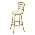 thumbnail image 6 of Mainstays 3 Pack Indoor Adjustable 24" or 29" Swivel Gold Metal Barstool, Cream Seat, 6 of 10
