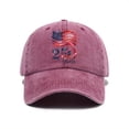 thumbnail image 1 of Visors Cap Washed Soft Top Baseball Hat With Letter Print For Everyday Wear And Summer Outdoor Sun Curved Brim, 1 of 2