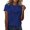 Blue, variant on Womens Athletic Tops Women's Casual Fashion Shirt Women Blank Women Short Shirt Long Sleeve Tee for Long Sleeve Space Violet Womens Short T T Gold XL