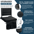 thumbnail image 4 of Rytsas Black Stadium Seat with Backrest & Shoulder Strap, 4 of 8