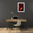 thumbnail image 3 of Illg, Cathy and Gordon 11x14 White Modern Wood Framed Museum Art Print Titled - HI, The Big Isl, Kilauea Lava flowing at night, 3 of 4