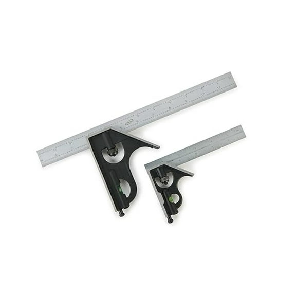 Combination Square Set 6" & 12" 4R Steel Blade High Precision