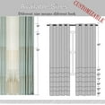 thumbnail image 6 of VOGOL Grey Branch Embroidered Faux Linen Grommet Curtains Drapes for Bedroom, Energy Efficient Window Treatment Panels, W52"xL96", 2 Panels, 6 of 7
