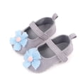 thumbnail image 5 of nvzhuang Baby Girls Premium Flats Infant Flower PU Leather Toddler First Walker Crib Shoe, 5 of 6