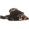 Womens MICHAEL Michael Kors Ames Slide Flats, Natural/Black, 7.5 US