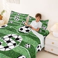 thumbnail image 3 of Erosebridal Initial Alphabet S Full Size Sheets,Football Sport Theme Kids Bed Sheets For Soccer Gamer 4pcs, 3 of 6