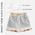 thumbnail image 3 of FORMRS Boys Swim Trunks Quick Dry Mesh Liner Boardshorts Sizes XS-XL, Yellow Autumn Leaves, 3 of 7