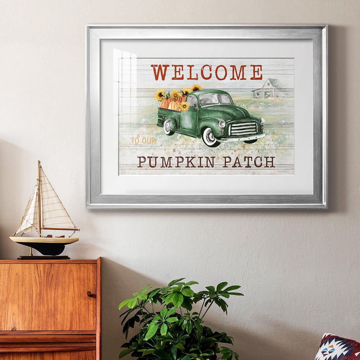 Pumpkin Patch Premium Framed Print - Ready to Hang